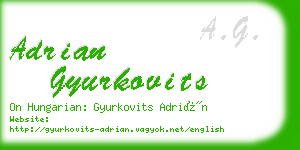 adrian gyurkovits business card